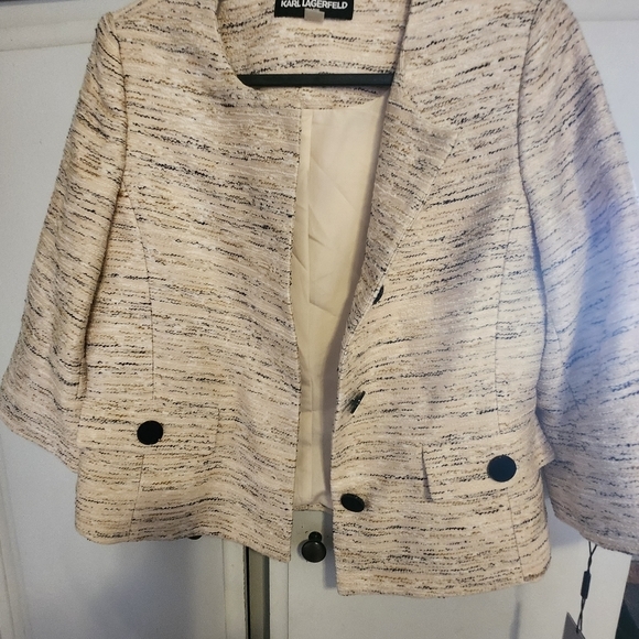 NWT Karl Lagerfeld Tweed Jacket - Picture 3 of 3